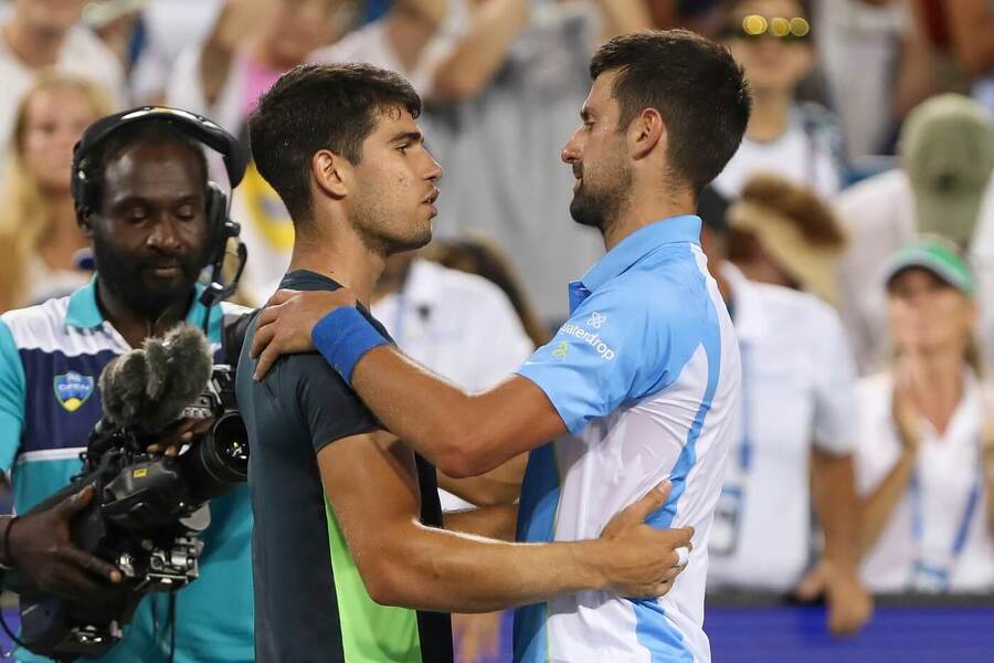 Carlos Alcaraz a Novak Djokovič sehráli famózní finále tenisového turnaje ATP Cincinnati 2023