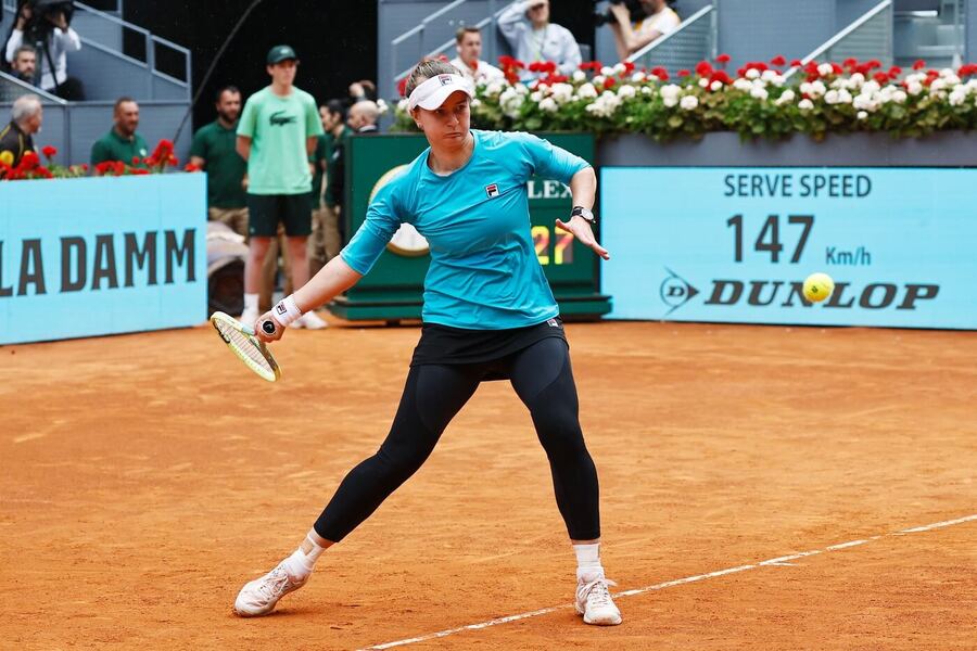 Tenis, WTA, Barbora Krejčíková během turnaje WTA 1000 v Madridu, Španělsko