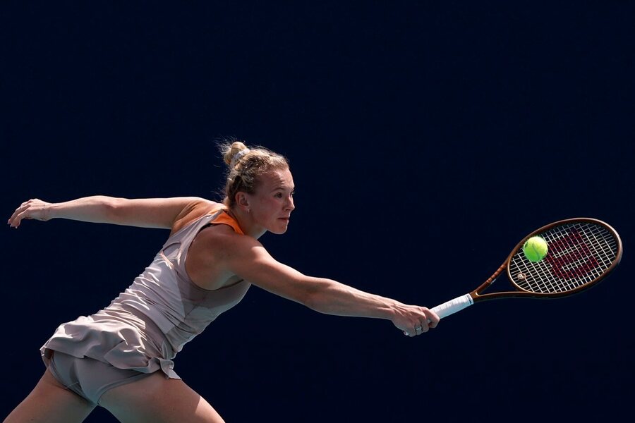 Tenis, WTA, Kateřina Siniaková během turnaje v Miami, USA