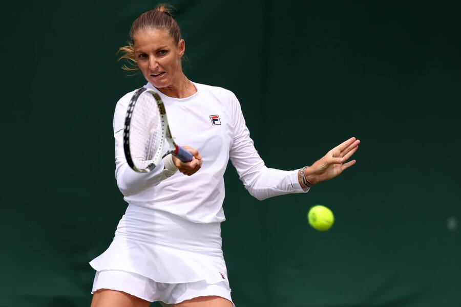 Tenis, WTA, Karolína Plíšková při tréninku na Wimbledon