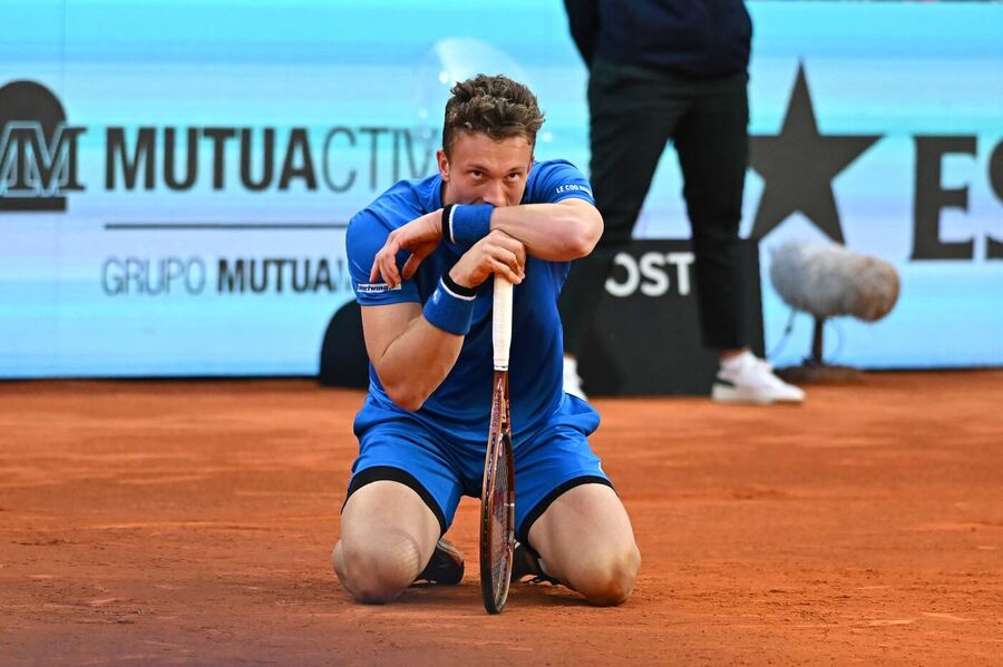 Tenis, ATP, Jiří Lehečka během turnaje v Madridu, Masters, Španělsko