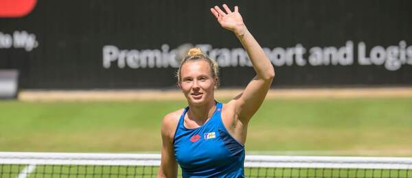 Tenis, WTA, Kateřina Siniaková během turnaje v Berlíně na trávě