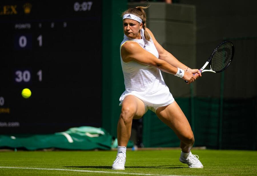 Tenis, WTA, Karolína Muchová během Wimbledonu, All England Club, Londýn