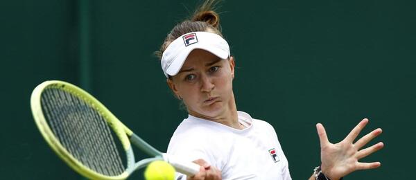 Tenis, WTA, Barbora Krejčíková během Wimbledonu, All England Club, Londýn