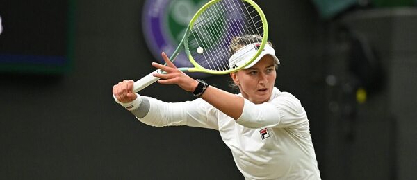 Tenis, WTA, Barbora Krejčíková během grandslamu Wimbledon, All England Club, Londýn