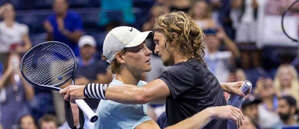 Tenis, ATP, Jannik Sinner a Alexander Zverev na grandslamu US Open, New York