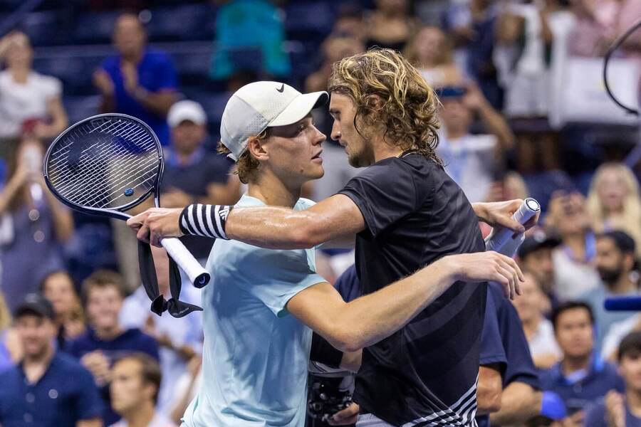 Tenis, ATP, Jannik Sinner a Alexander Zverev na grandslamu US Open, New York