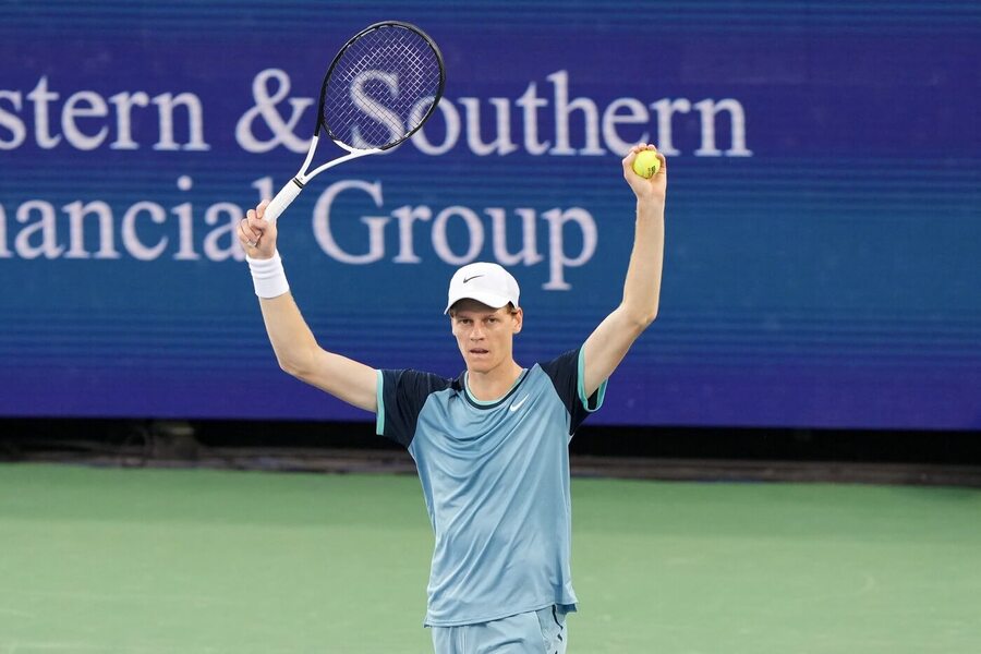 Tenis, ATP, Jannik Sinner na turnaji v Cincinnati, Ohio, USA