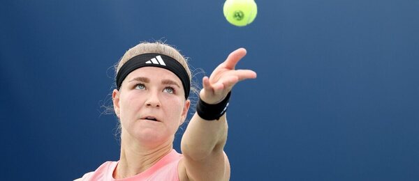 Tenis, WTA, Karolína Muchová během turnaje v Cincinnati, Ohio, USA