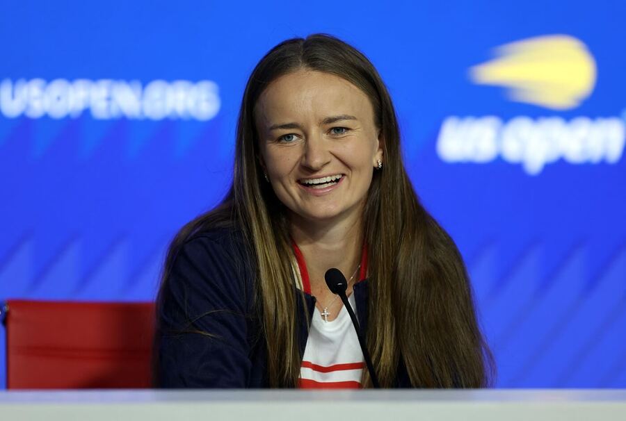 Tenis, WTA, Barbora Krejčíková na tiskové konferenci před US Open