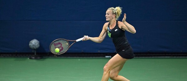 Tenis, WTA, Kateřina Siniaková během US Open, grandslam, New York, USA