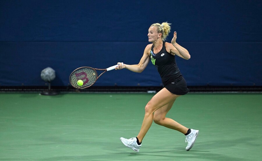 Tenis, WTA, Kateřina Siniaková během US Open, grandslam, New York, USA