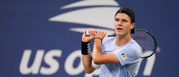 Tenis, ATP, Jakub Menšík během US Open, grandslam, New York, USA