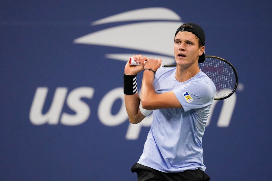 Tenis, ATP, Jakub Menšík během US Open, grandslam, New York, USA