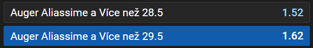 Menšík vs. Auger-Aliassime - US Open 2024 (1. kolo)