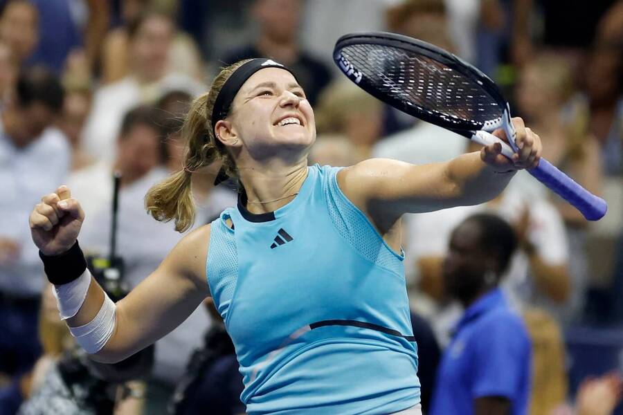 Tenis, WTA, Karolína Muchová slaví vítězství na US Open, Flushing Meadows, New York, USA