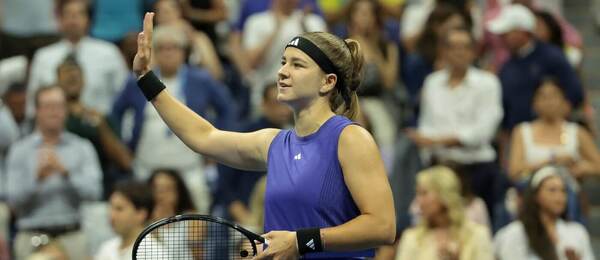 Tenis, WTA, Karolína Muchová se raduje z postupu na US Open, Flushing Meadows, New York, USA