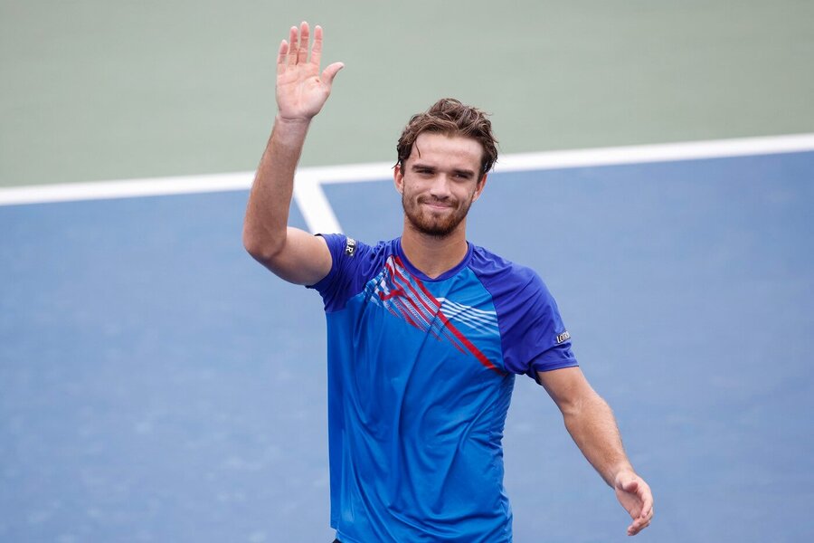 Tenis, ATP, Tomáš Macháč slaví postup na US Open, grandslam, New York, USA