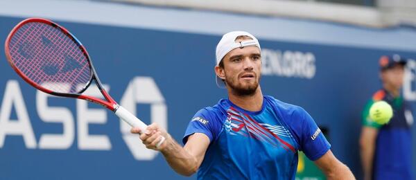 Tenis, ATP, Tomáš Macháč na grandslamu US Open, New York, USA