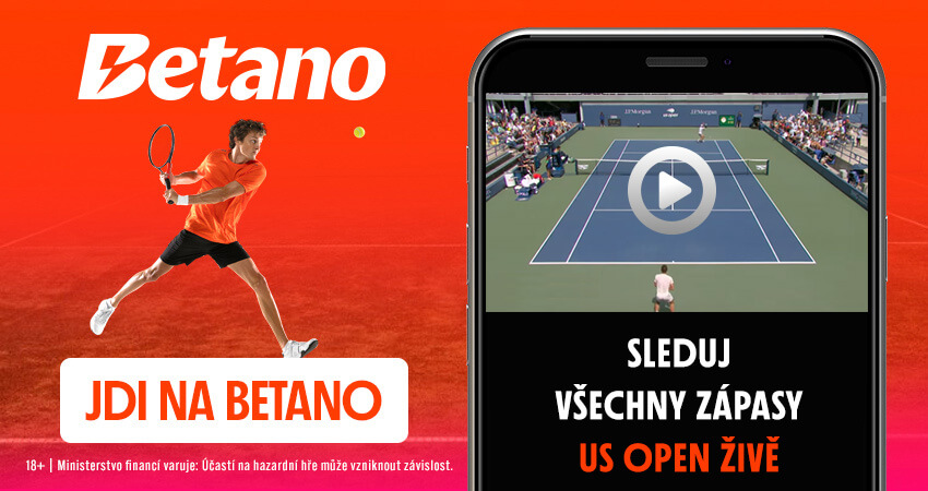 US Open živě - sledujte live streamy na Betano TV