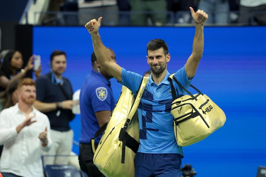 Tenis, ATP, Novak Djokovič děkuje divákům po vypadnutí z US Open, grandslam