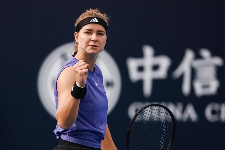 Tenis, WTA, Karolína Muchová se raduje z postupu v Pekingu, China Open