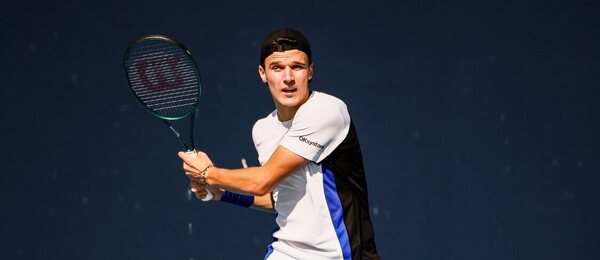 Tenis, ATP, Jakub Menšík během zápasu v Pekingu, China Open