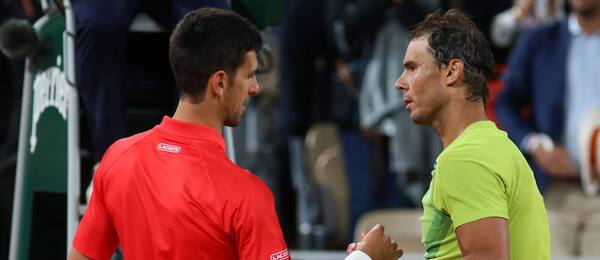 Tenis, ATP, Novak Djokovič a Rafael Nadal po zápase na Roland Garros, French Open, Paříž