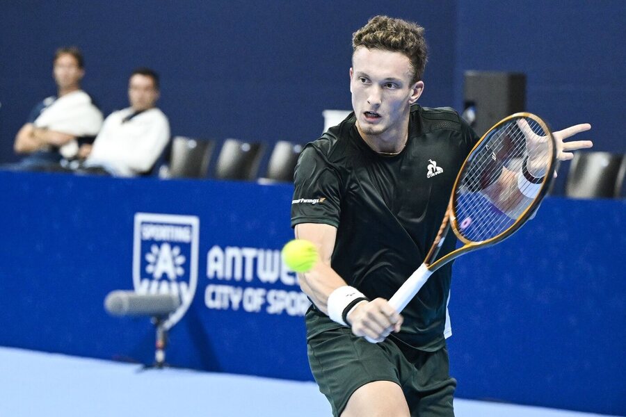 Tenis, ATP, Jiří Lehečka na turnaji v Antverpách, Belgie