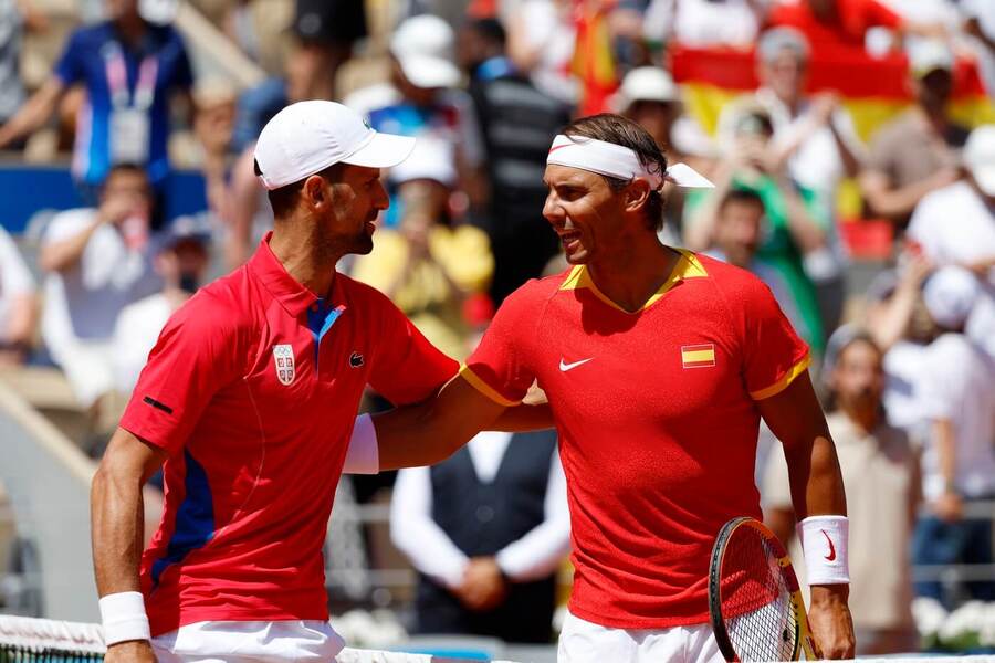 Tenis, ATP, Novak Djokovič a Rafael Nadal na olympiádě v Paříži, Francie