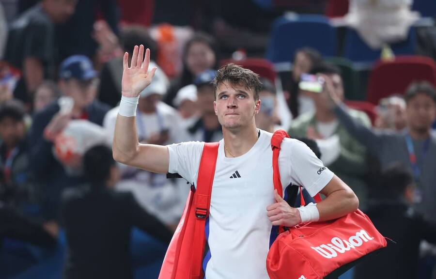 Tenis, ATP, Jakub Menšík po zápase v Šanghaji, Masters v Číně