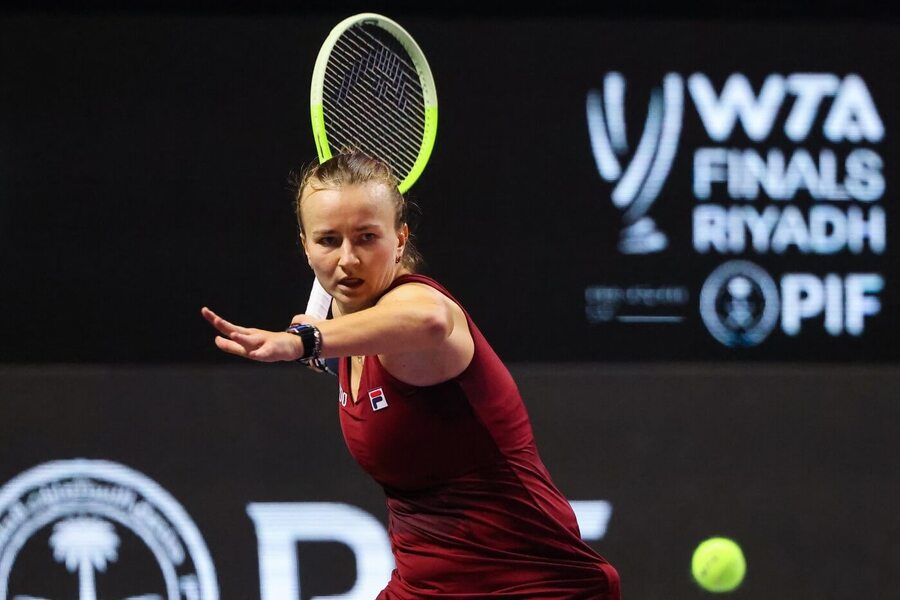 Tenis, WTA, Barbora Krejčíková během WTA Finals, Turnaj mistryň, Rijád