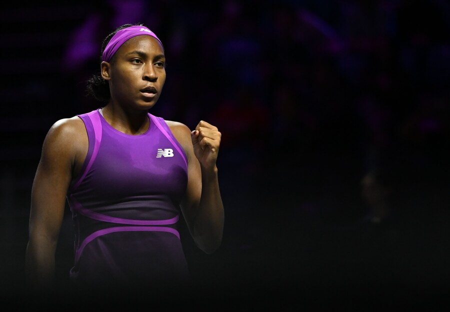 Tenis, WTA, Coco Gauff během Turnaje mistryň, WTA Finals, Rijád