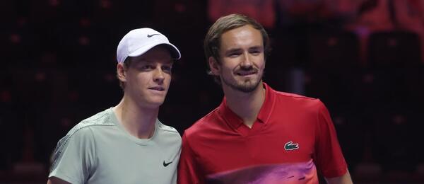 Tenis, ATP, Jannik Sinner a Daniil Medvedev na exhibici Six Kings Slam, Rijád