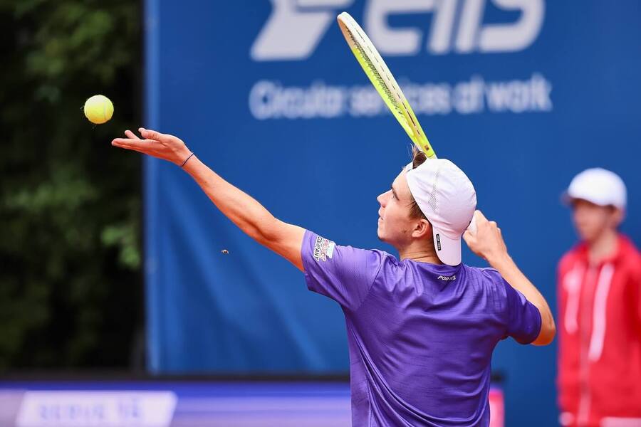 Tenis, ATP, Dalibor Svrčina během turnaje v Hamburku