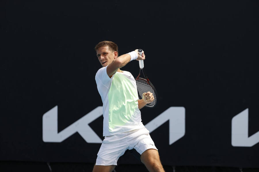 Tenis, ATP, Vít Kopřiva během Australian Open, Melbourne