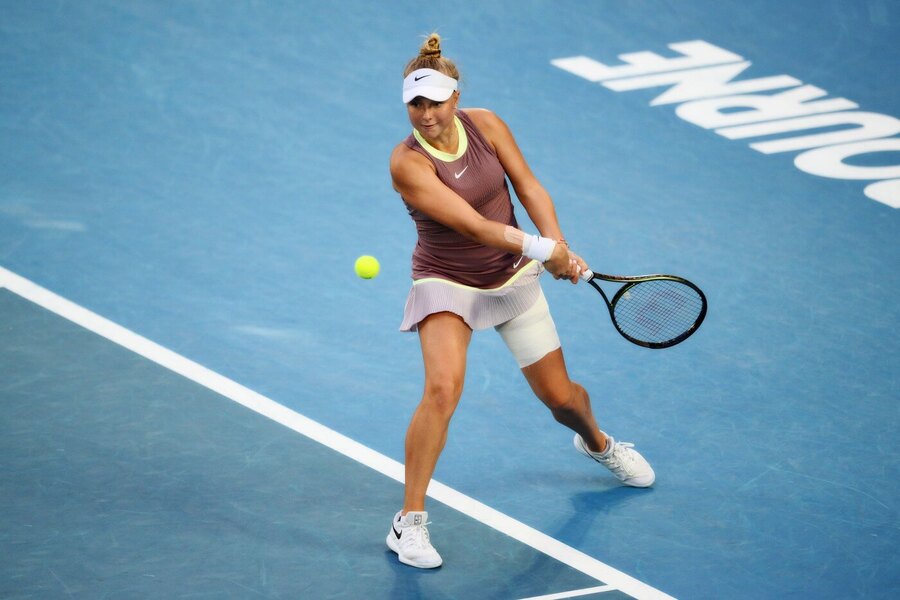 Tenis, WTA, Brenda Fruhvirtová během 2. kola Australian Open, Melbourne