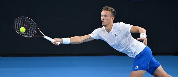 Tenis, ATP, Jiří Lehečka na turnaji v Brisbane, Austrálie