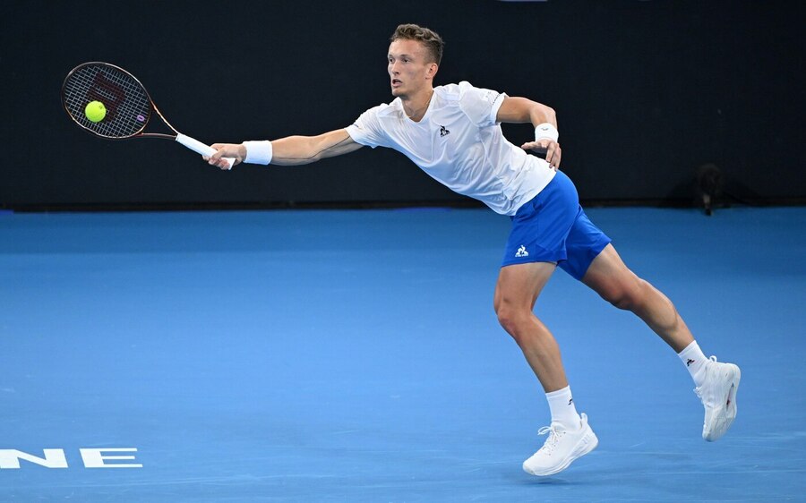 Tenis, ATP, Jiří Lehečka na turnaji v Brisbane, Austrálie