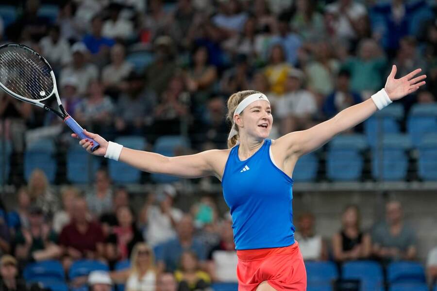 Tenis, WTA, Karolína Muchová během týmového United Cupu, Austrálie