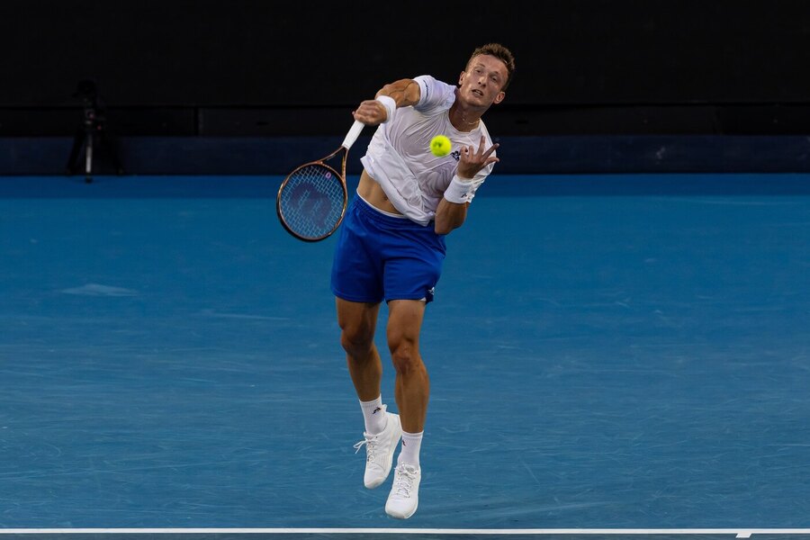 Jiří Lehečka v 1. kole Australian Open 2025