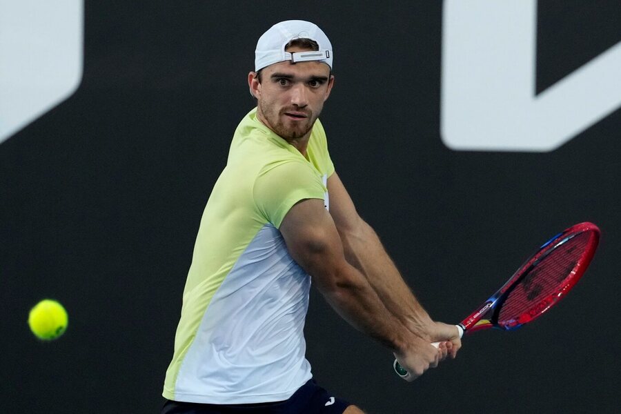 Tenis, ATP, Tomáš Macháč na grandslamu Australian Open, Melbourne