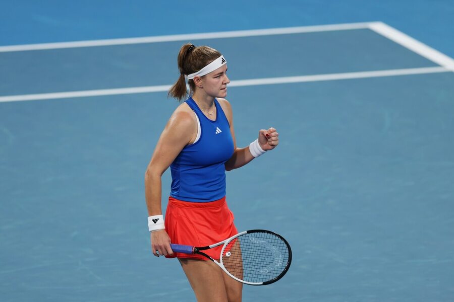 Tenis, WTA, Karolína Muchová během United Cupu v Austrálii, Sydney