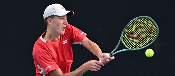 Tenis, junior Jan Kumstát během Australian Open, Melbourne, grandslam