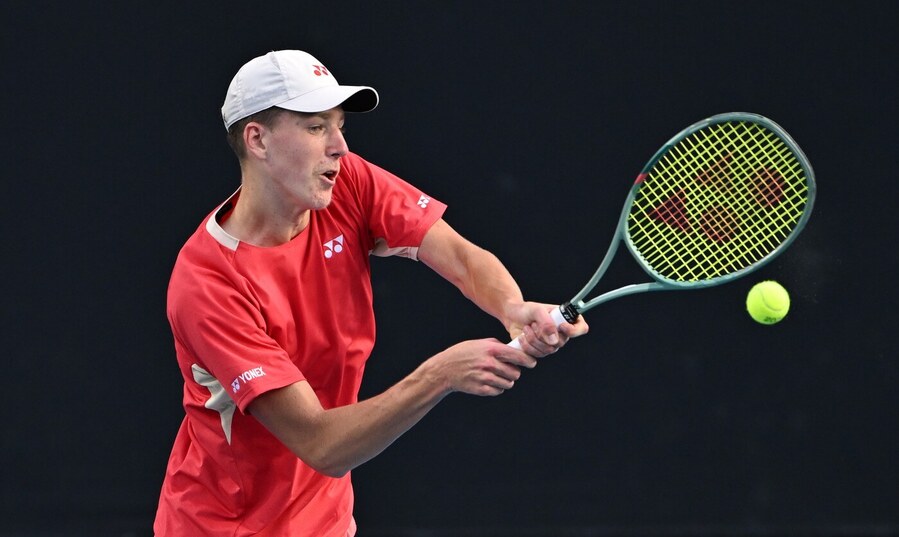 Tenis, junior Jan Kumstát během Australian Open, Melbourne, grandslam