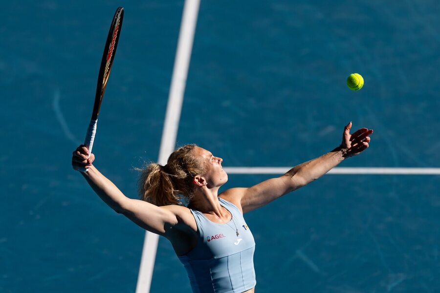 Tenis, WTA, Kateřina Siniaková během čtyřhry na Australian Open, Melbourne, grandslam