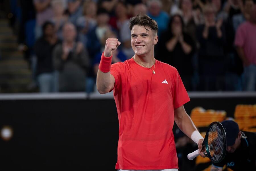 Tenis, ATP, Jakub Menšík během Australian Open, Melbourne, grandslam