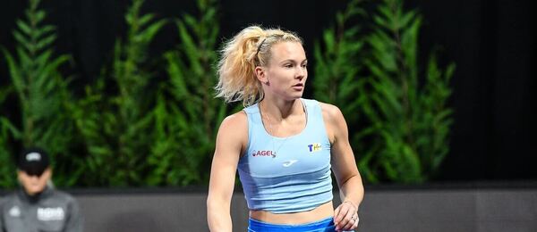 Tenis, WTA, Kateřina Siniaková během turnaje v Kluži, Rumunsko