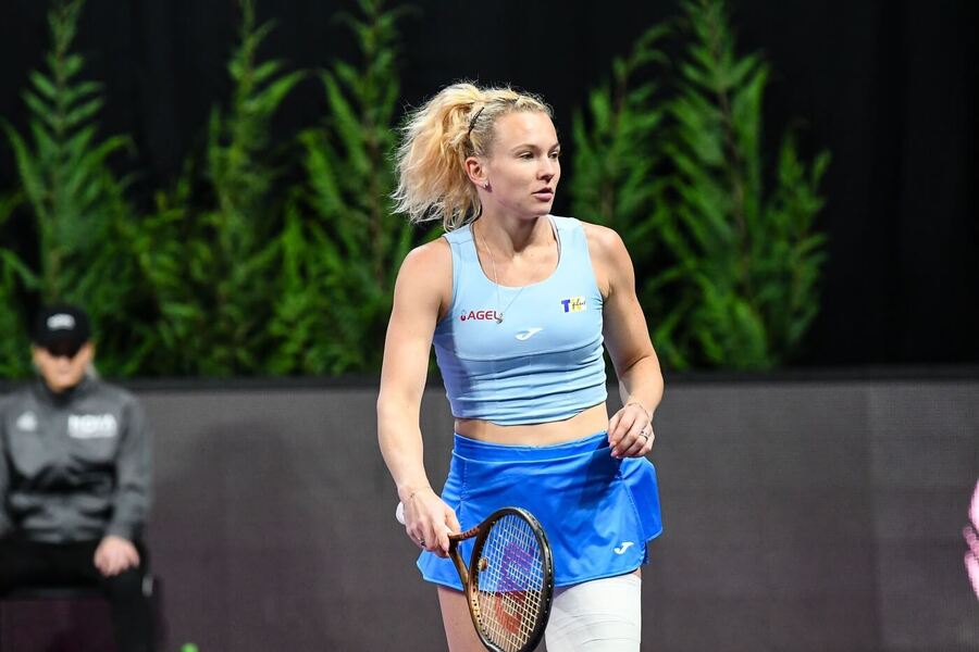 Tenis, WTA, Kateřina Siniaková během turnaje v Kluži, Rumunsko