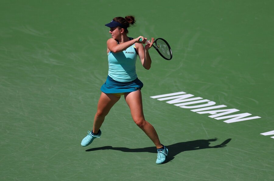 Tenis, WTA, Linda Nosková během turnaje Indian Wells, Kalifornie, USA